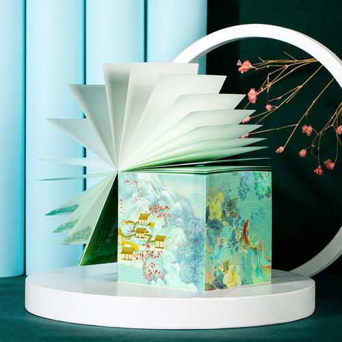 得力21707頤和園便簽本文創創意產品留言紙記事貼文藝范磚禮物品